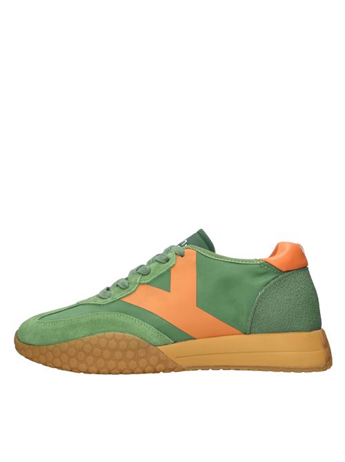 Sneakers in camoscio ecopelle e tessuto KEH NOO | S00KM9753VERDE-ARANCIO